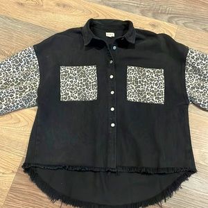 Black Leopard Shacket